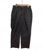 STEVEN ALANスティーブンアラン）の古着「NYLON/OX SUPER BAGGY TAPERED PANTS/ナイロンバギーパンツ」｜ブラック