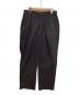 STEVEN ALAN（スティーブンアラン）の古着「NYLON/OX SUPER BAGGY TAPERED PANTS/ナイロンバギーパンツ」｜ブラック