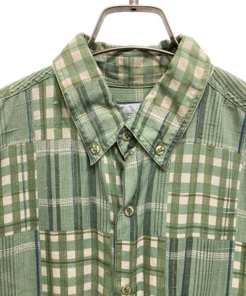 GOOUCH（グーチ）goouch (グーチ) シルク半袖シャツ グリーン サイズ:Mの古着・服飾アイテム