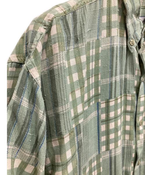 GOOUCH（グーチ）goouch (グーチ) シルク半袖シャツ グリーン サイズ:Mの古着・服飾アイテム