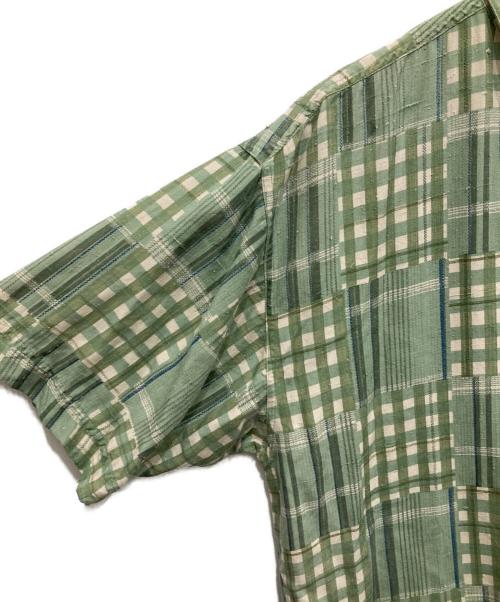 GOOUCH（グーチ）goouch (グーチ) シルク半袖シャツ グリーン サイズ:Mの古着・服飾アイテム