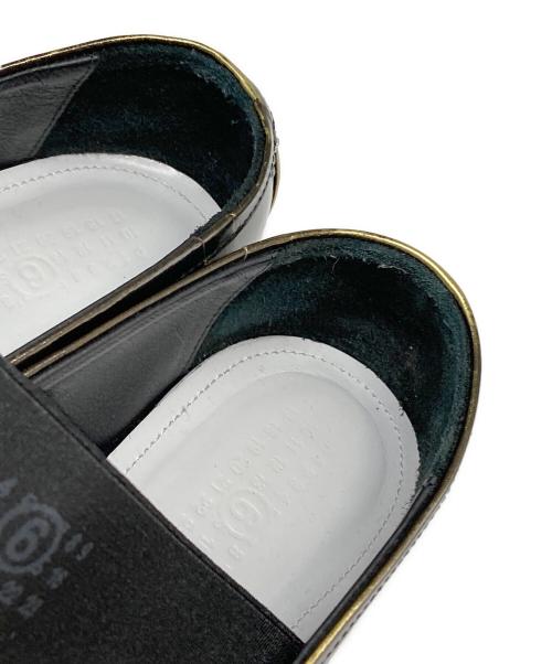 MM6 Maison Margiela（エムエムシックスメゾンマルジェラ）MM6 Maison Margiela (エムエムシックスメゾンマルジェラ) リボンディテールフラットパンプス ブラック サイズ:40の古着・服飾アイテム