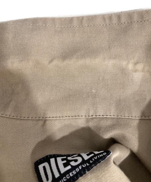DIESEL（ディーゼル）DIESEL (ディーゼル) 半袖ミリタリーシャツ カーキ サイズ:Sの古着・服飾アイテム