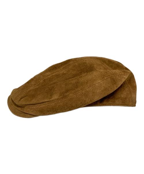NEW YORK HAT（ニューヨークハット）NEW YORK HAT (ニューヨークハット) レザーハンチング ブラウンの古着・服飾アイテム