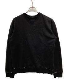 VALENTINO（ヴァレンティノ）の古着「スタッズスウェット」｜ブラック