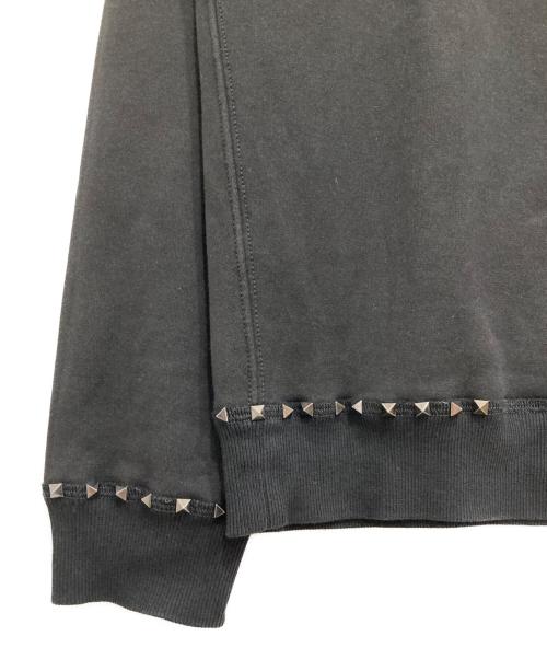 VALENTINO（ヴァレンティノ）VALENTINO (ヴァレンティノ) スタッズスウェット ブラック サイズ:Lの古着・服飾アイテム