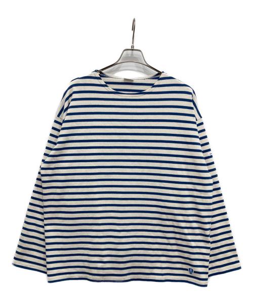 ORCIVAL（オーシバル）ORCIVAL (オーシバル) バスクシャツ ブルー サイズ:5 未使用品の古着・服飾アイテム