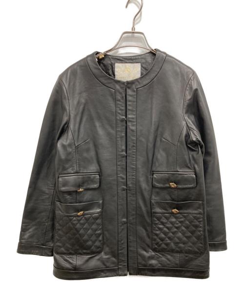 GRACE CLASS（グレースクラス）GRACE CLASS (グレースクラス) レザージャケット ブラック サイズ:36の古着・服飾アイテム