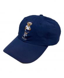 POLO RALPH LAUREN（ポロ・ラルフローレン）の古着「ポロベア刺繍キャップ」｜ネイビー