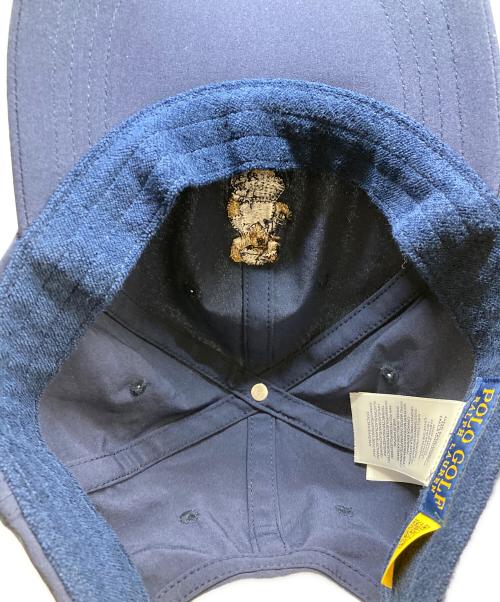 POLO RALPH LAUREN（ポロ・ラルフローレン）POLO RALPH LAUREN (ポロ・ラルフローレン) ポロベア刺繍キャップ ネイビーの古着・服飾アイテム