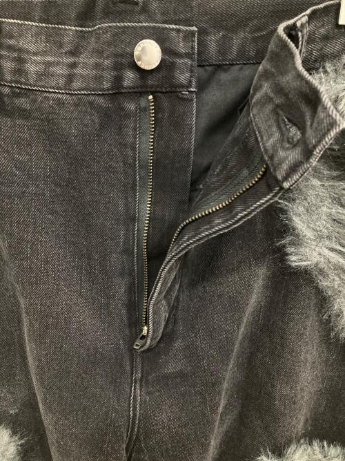 GRANCY（グランシー）GRANCY (グランシー) FurPocket Design Half Denim Cargo Pants ブラック サイズ:Lの古着・服飾アイテム