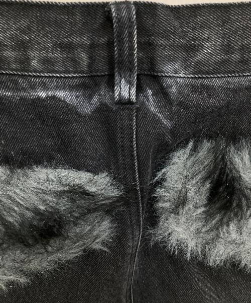 GRANCY（グランシー）GRANCY (グランシー) FurPocket Design Half Denim Cargo Pants ブラック サイズ:Lの古着・服飾アイテム