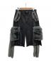 GRANCY（グランシー）の古着「FurPocket Design Half Denim Cargo Pants」｜ブラック