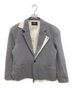 GRANCYグランシー）の古着「Reverse LayeredDesign TailoredJacket」｜グレー