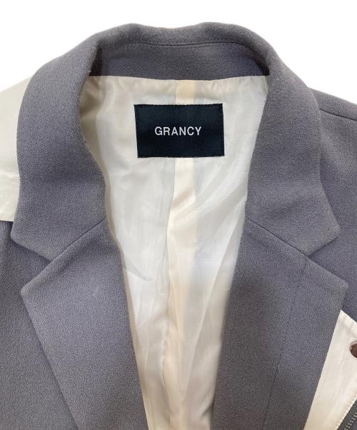 GRANCY（グランシー）GRANCY (グランシー) Reverse LayeredDesign TailoredJacket グレー サイズ:Lの古着・服飾アイテム