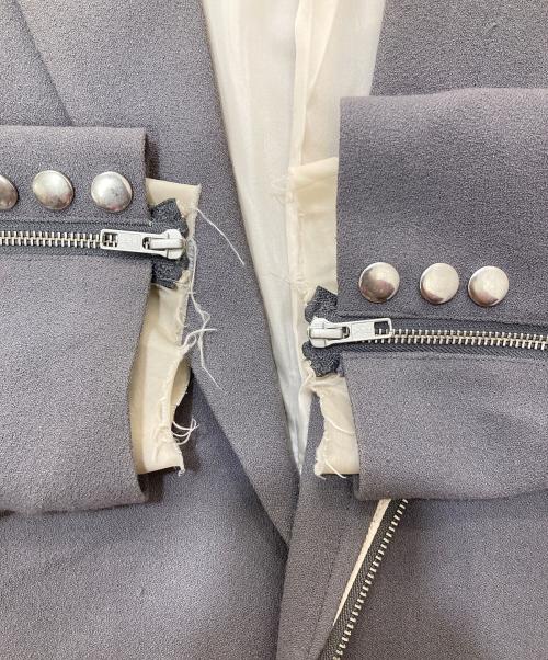 GRANCY（グランシー）GRANCY (グランシー) Reverse LayeredDesign TailoredJacket グレー サイズ:Lの古着・服飾アイテム