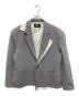 GRANCY（グランシー）の古着「Reverse LayeredDesign TailoredJacket」｜グレー