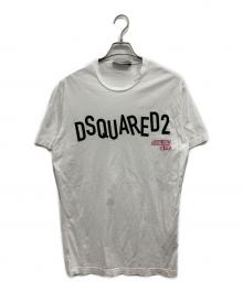 DSQUARED2（ディースクエアード）の古着「フロントロゴTシャツ」｜ホワイト