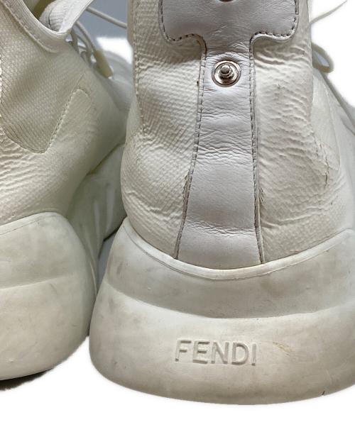 FENDI（フェンディ）FENDI (フェンディ) ハイカットスニーカー ホワイト サイズ:9の古着・服飾アイテム