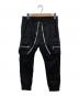 RICK OWENS（リックオウエンス）の古着「MASTODON CARGO/カーゴパンツ」｜ブラック