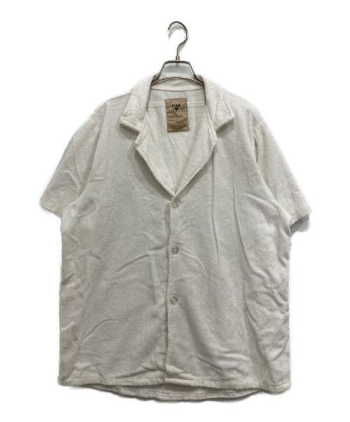 OAS（オーエーエス）OAS (オーエーエス) パイル地半袖シャツ/ビーチシャツ ホワイト サイズ:XLの古着・服飾アイテム