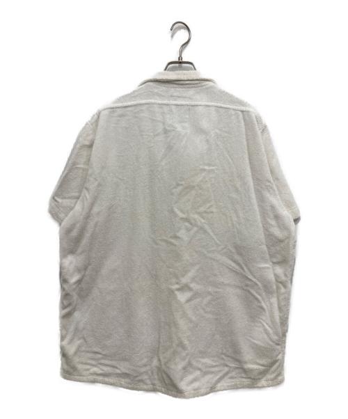 OAS（オーエーエス）OAS (オーエーエス) パイル地半袖シャツ/ビーチシャツ ホワイト サイズ:XLの古着・服飾アイテム