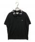 LACOSTE（ラコステ）の古着「ジャカードリブニットカラーポロシャツ」｜ブラック