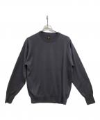 BATONERバトナ―）の古着「CARIBBEAN SEAISLAND COTTON CREW NECK/クルーネックニット」｜グレー