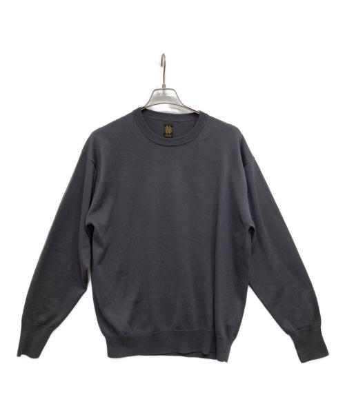 BATONER（バトナ―）BATONER (バトナ―) CARIBBEAN SEAISLAND COTTON CREW NECK/クルーネックニット グレー サイズ:3の古着・服飾アイテム