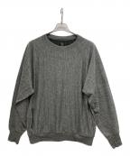 BATONERバトナ―）の古着「LINEN URAKE LONG SLEEVE/リネンニット」｜グレー