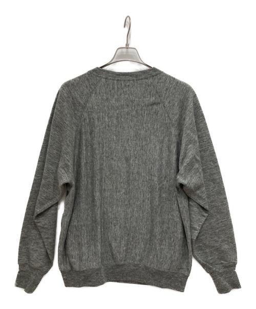 BATONER（バトナ―）BATONER (バトナ―) LINEN URAKE LONG SLEEVE/リネンニット グレー サイズ:3の古着・服飾アイテム