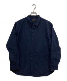 A vontade（アボンタージ）の古着「Gardener Apron Shirts/リネン混シャツ」｜ネイビー