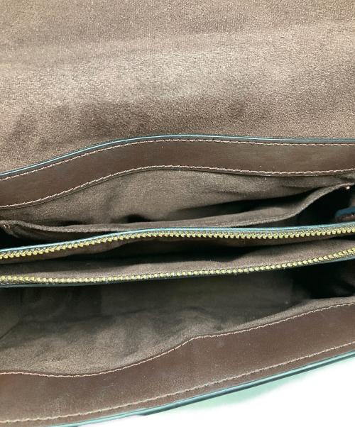 COACH（コーチ）COACH (コーチ) ティリーハンドルトップサッチェル/2WAYシグネチャーショルダーバッグ ブラウンの古着・服飾アイテム