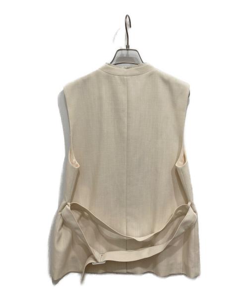 UNTITLED（アンタイトル）UNTITLED (アンタイトル) リネンライクキャンバス ジレ アイボリー サイズ:4の古着・服飾アイテム