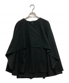 中古・古着通販】HYEON (ヘヨン) 長袖ブラウス ブラック×ホワイト