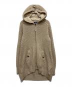 BURBERRY BLUE LABELバーバリー ブルー レーベル）の古着「ニットパーカー」｜ベージュ