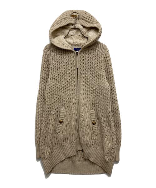 BURBERRY BLUE LABEL（バーバリー ブルー レーベル）BURBERRY BLUE LABEL (バーバリー ブルー レーベル) ニットパーカー ベージュ サイズ:SIZE38の古着・服飾アイテム