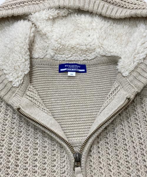 BURBERRY BLUE LABEL（バーバリー ブルー レーベル）BURBERRY BLUE LABEL (バーバリー ブルー レーベル) ニットパーカー ベージュ サイズ:SIZE38の古着・服飾アイテム