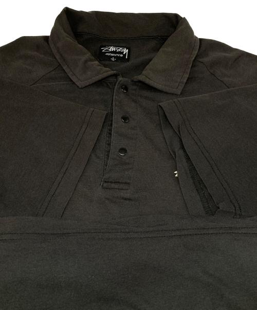 stussy（ステューシー）stussy (ステューシー) ポロシャツ ブラック サイズ:Lの古着・服飾アイテム