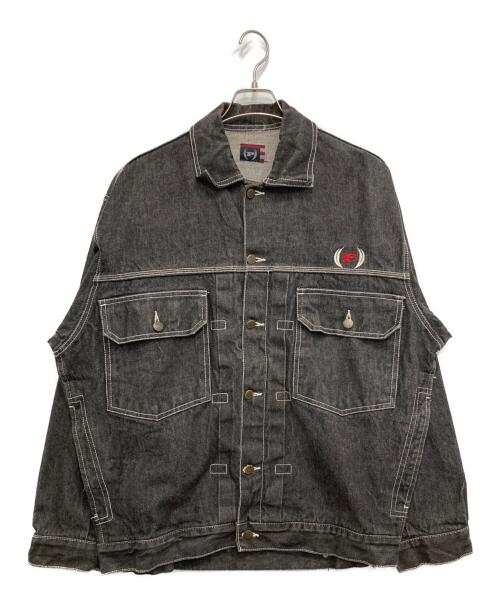 PHAT FARM（ファットファーム）PHAT FARM (ファットファーム) オーバーサイズデニムジャケット ブラック サイズ:不明の古着・服飾アイテム