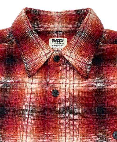 RATS（ラッツ）RATS (ラッツ) ウールオンブレチェックネルシャツ レッド サイズ:Ｓの古着・服飾アイテム