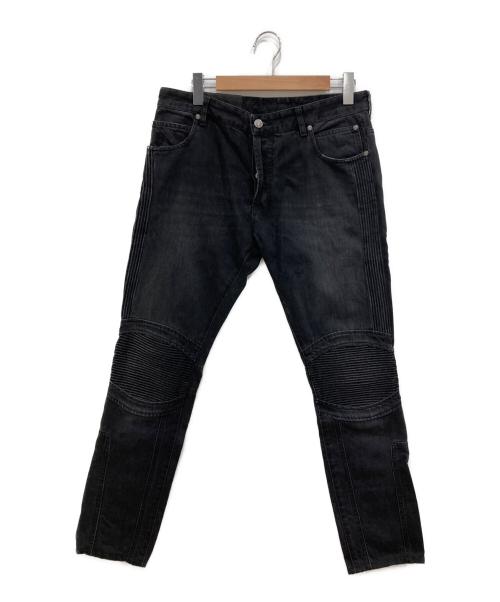 BALMAIN（バルマン）BALMAIN (バルマン) バイカーデニム ブラック サイズ:34の古着・服飾アイテム