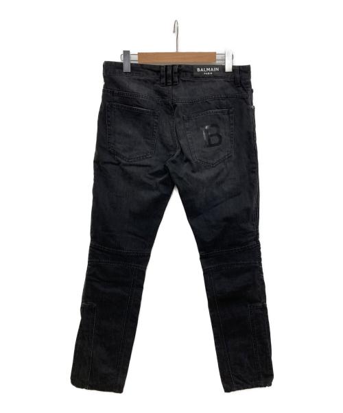 BALMAIN（バルマン）BALMAIN (バルマン) バイカーデニム ブラック サイズ:34の古着・服飾アイテム