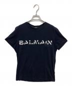 BALMAINバルマン）の古着「プリントTシャツ」｜ネイビー