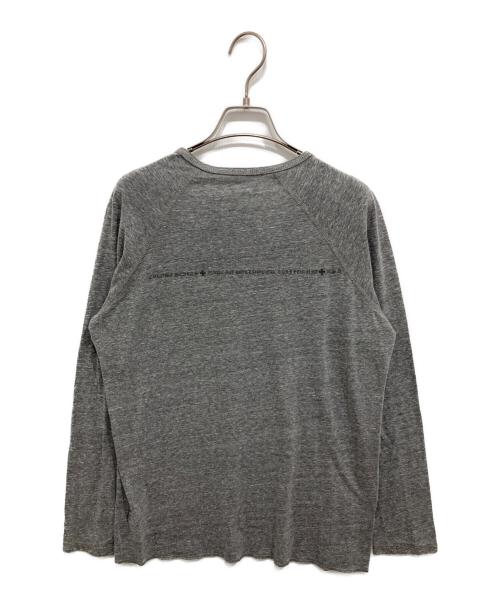 CHROME HEARTS（クロムハーツ）CHROME HEARTS (クロムハーツ) ヘンリーネックラグランカットソー グレー サイズ:Mの古着・服飾アイテム