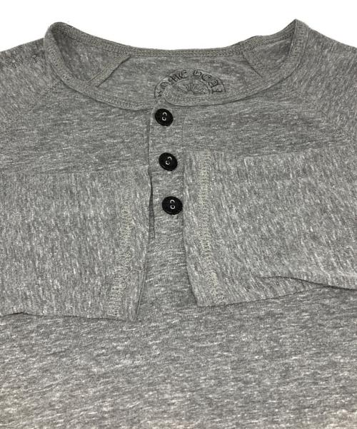 CHROME HEARTS（クロムハーツ）CHROME HEARTS (クロムハーツ) ヘンリーネックラグランカットソー グレー サイズ:Mの古着・服飾アイテム