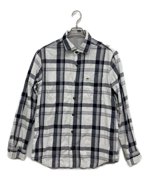 LACOSTE（ラコステ）LACOSTE (ラコステ) リバーシブルシャツ ホワイト サイズ:41の古着・服飾アイテム
