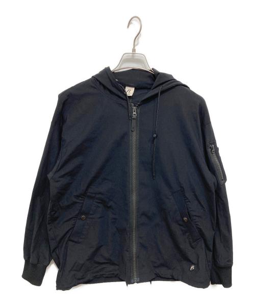 βMEN（ベータメン）βMEN (ベータメン) メリルハイテンション フーディーMA-1ブルゾン ブラック サイズ:Mの古着・服飾アイテム