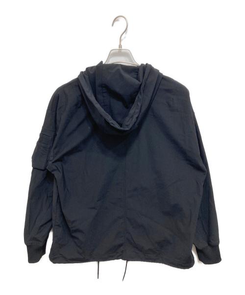 βMEN（ベータメン）βMEN (ベータメン) メリルハイテンション フーディーMA-1ブルゾン ブラック サイズ:Mの古着・服飾アイテム