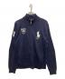 POLO RALPH LAUREN（ポロ・ラルフローレン）の古着「ジップアップコットンニット」｜ネイビー